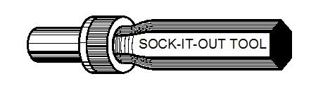 Sock-it-out tool.